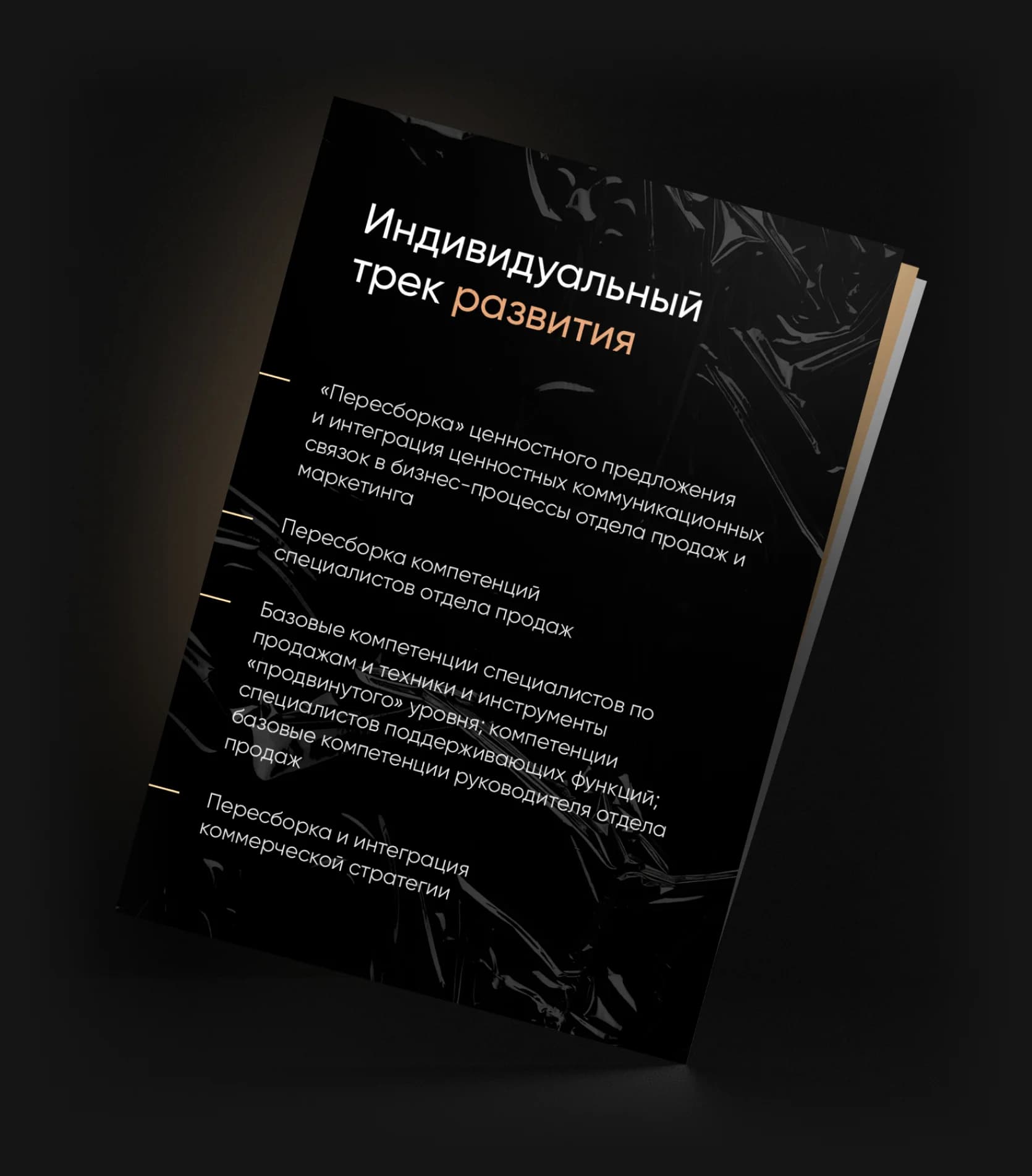 Индивидуальный трек развития — состав программы